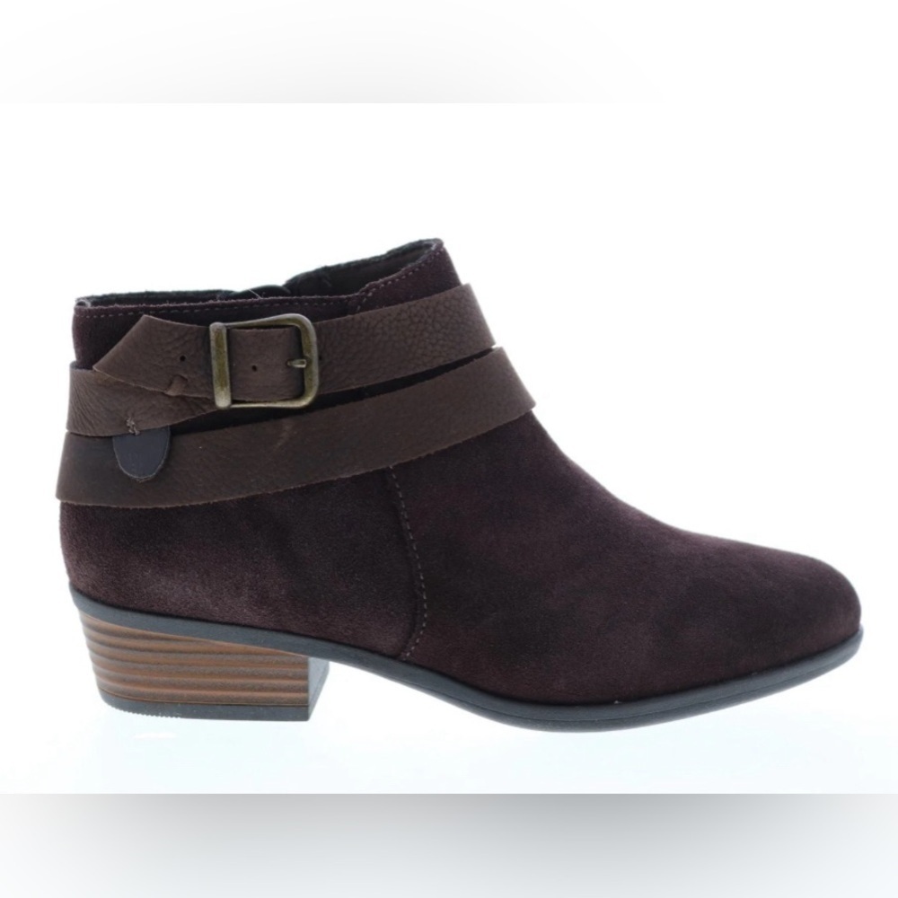Clarks Addiy Cora Women’s Brown Suede Zipper Ankle Boots Size 8.